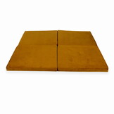 Speelmat opvouwbaar - 120x120 cm - goud - velvet - vierkant