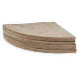 Speelmat opvouwbaar - 160 cm - donker beige - velvet - rond