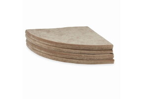 Speelmat opvouwbaar - 160 cm - donker beige - velvet - rond
