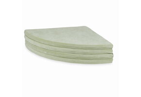 Speelmat opvouwbaar - 160 cm - velvet - licht mint