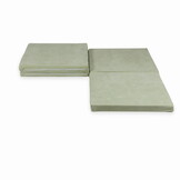 Speelmat opvouwbaar - 120x120 cm - licht mint - velvet