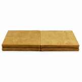 Speelmat opvouwbaar - 120x120 cm - velvet - vierkant - caramel