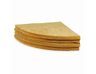 Speelmat opvouwbaar - 160 cm - goud - velvet - rond