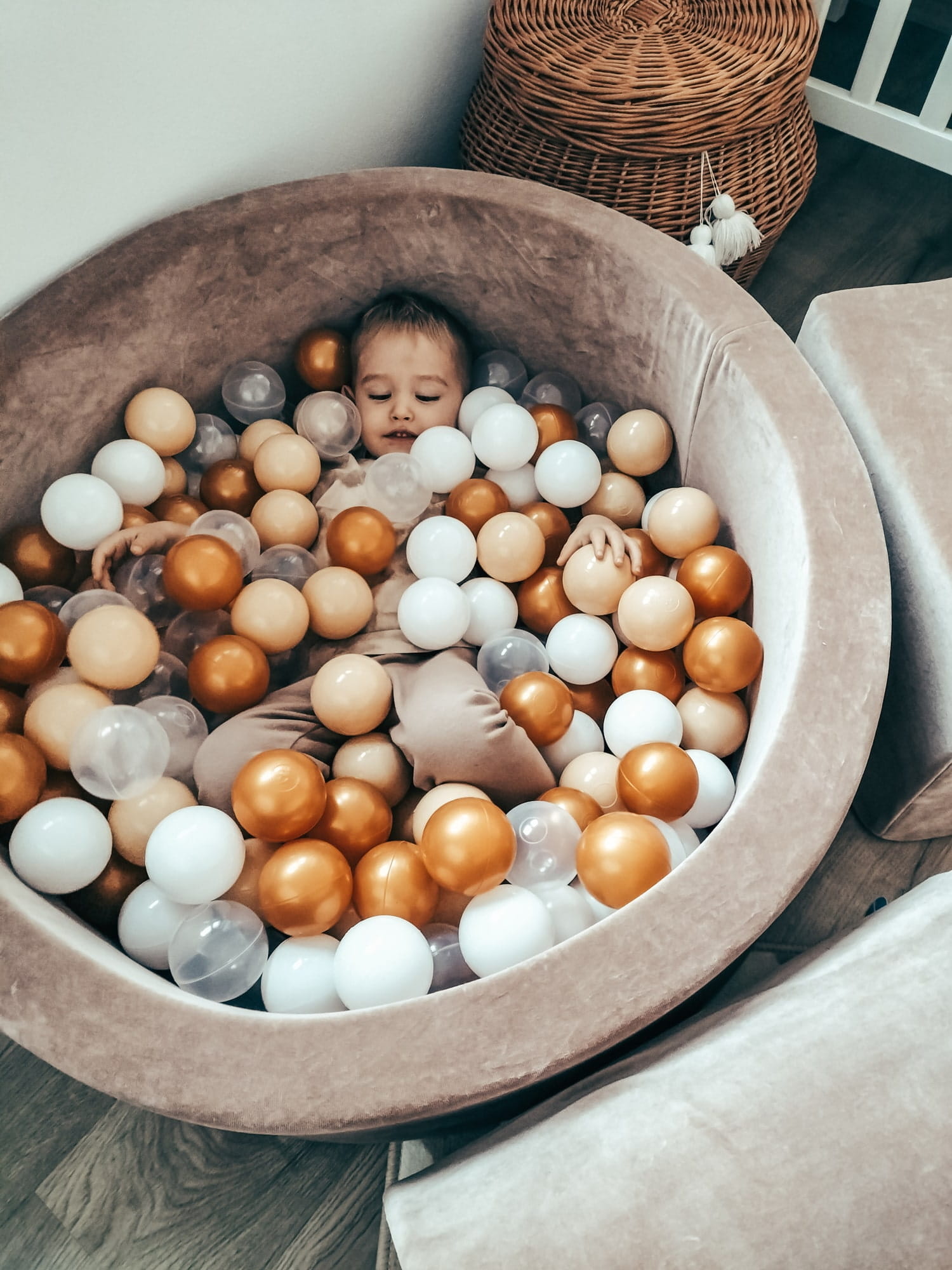 Foam speelset - met ballenbak en 100 ballen - 5-delig - lila