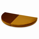 Speelmat opvouwbaar - 160 cm - velvet - goud - rond