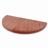 Speelmat opvouwbaar - 160 cm - velvet - terra - rond