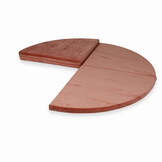 Speelmat opvouwbaar - 160 cm - velvet - terra - rond