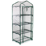 Foliekas - 4 verdiepingen - 160x69x49,5 cm - transparant groen