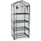 Foliekas - 4 verdiepingen - 160x69x49,5 cm - transparant groen