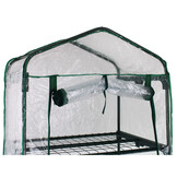 Foliekas - 4 verdiepingen - 160x69x49,5 cm - transparant groen