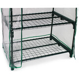 Foliekas - 4 verdiepingen - 160x69x49,5 cm - transparant groen