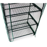 Foliekas - 4 verdiepingen - 160x69x49,5 cm - transparant groen