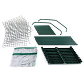 Foliekas - 4 verdiepingen - 160x69x49,5 cm - transparant groen