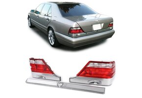 Achterlichten - set van 3 - voor Mercedes S Kasse W140 1994-98 - rood/helder