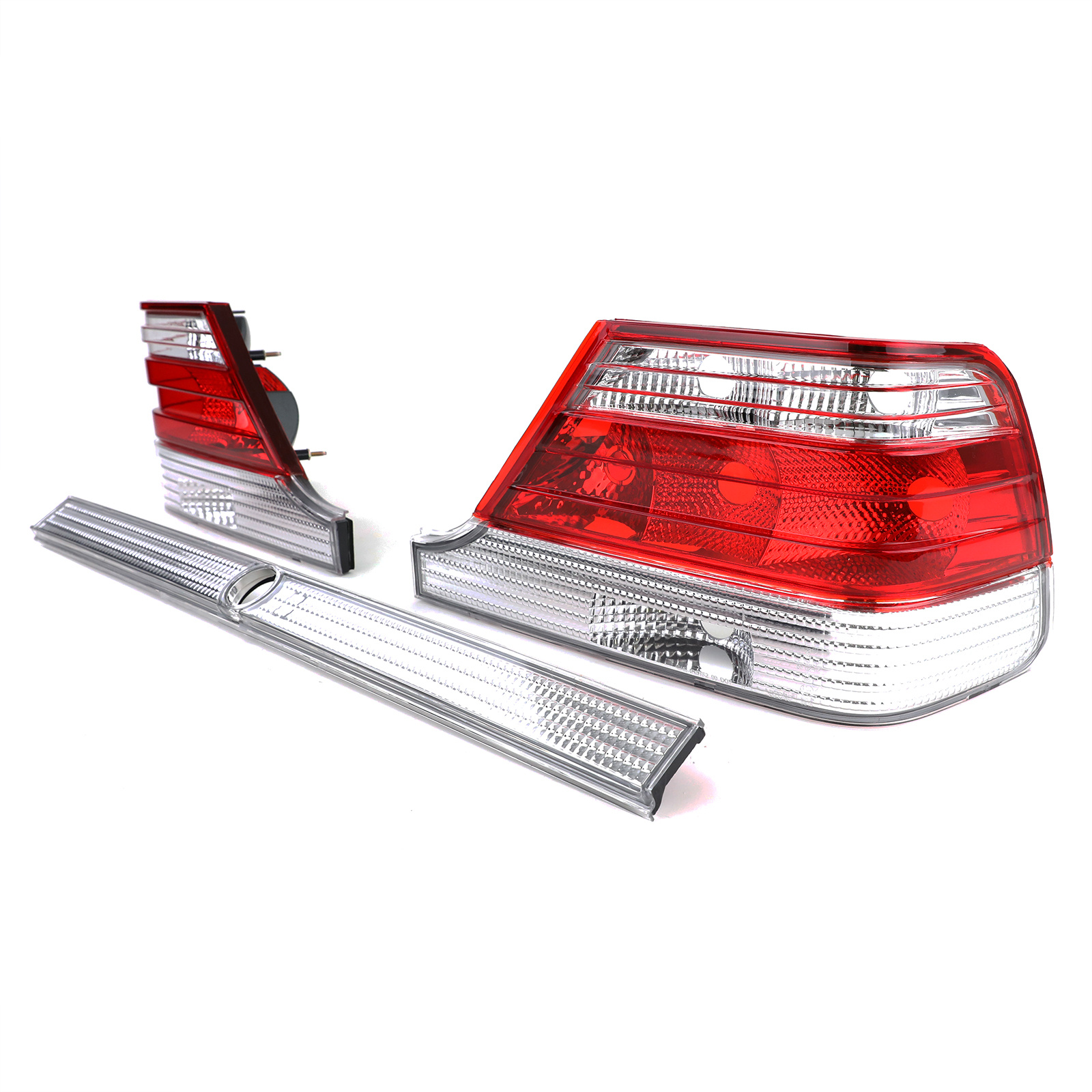 Achterlichten - set van 3 - geschikt voor Mercedes S Kasse W140 1994-98 - rood/helder