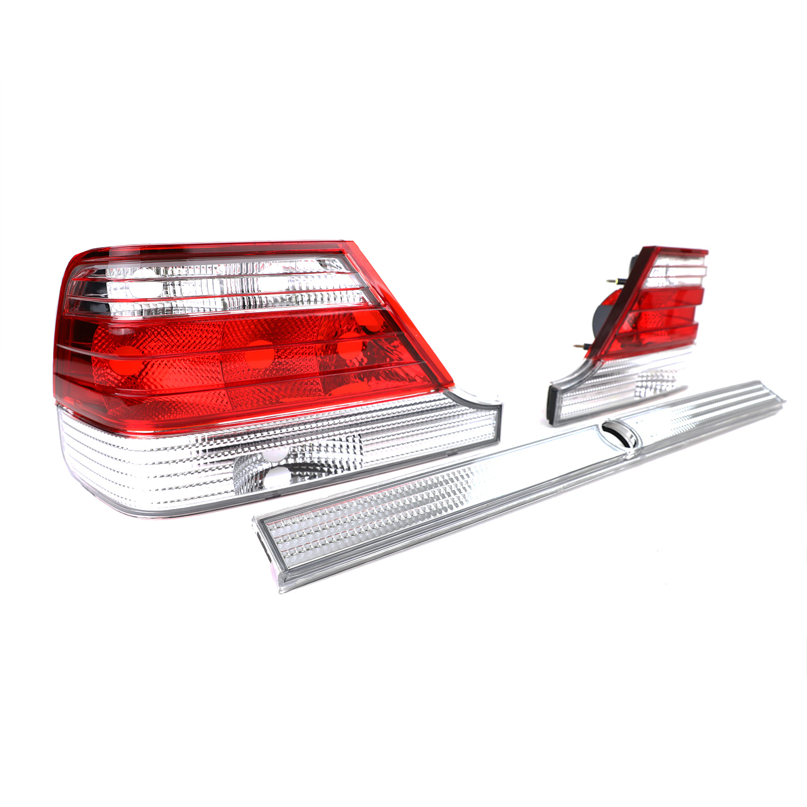 Achterlichten - set van 3 - voor Mercedes S Kasse W140 1994-98 - rood/helder