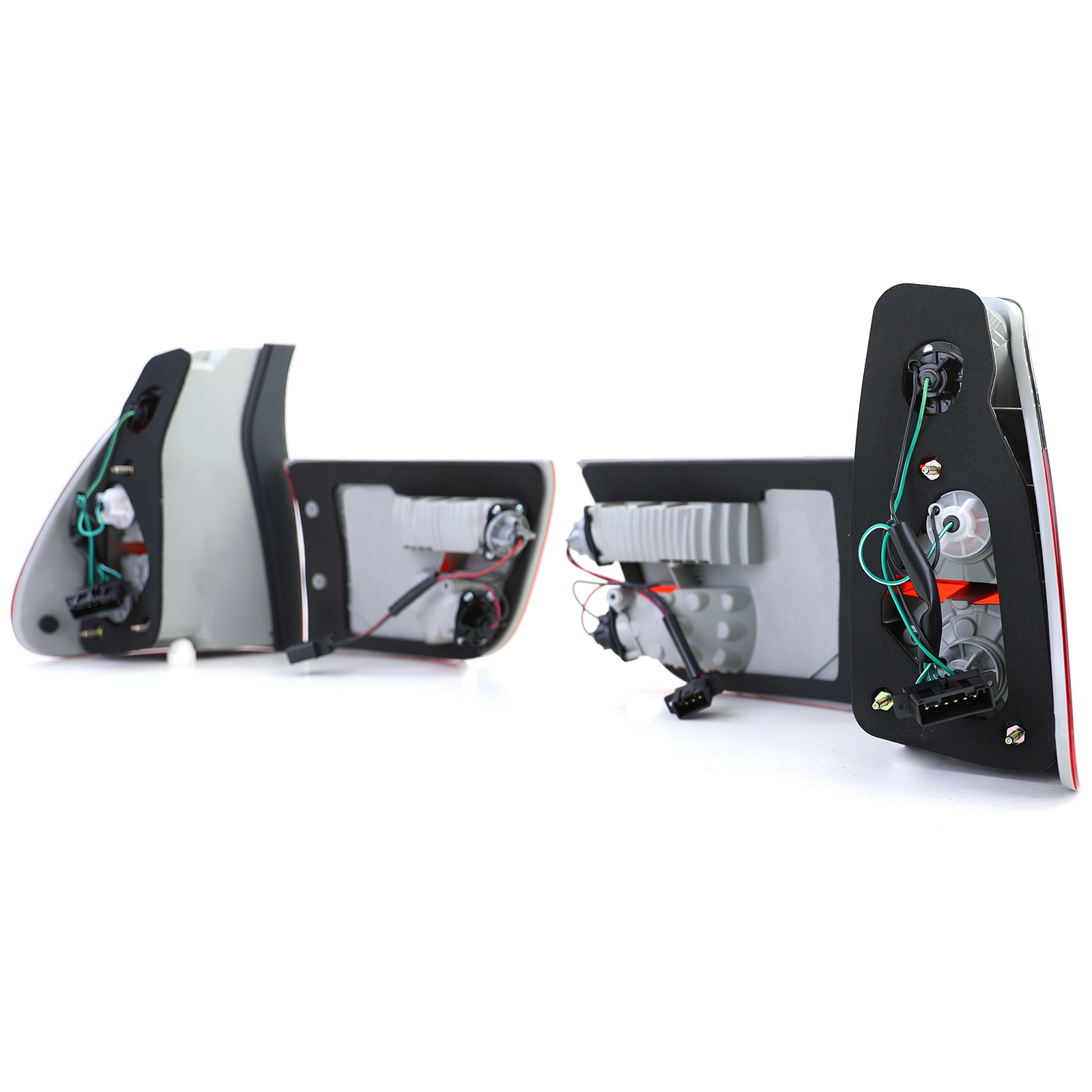 Achterlichten - voor BMW X5 E53 1999-03 - rood/zwart