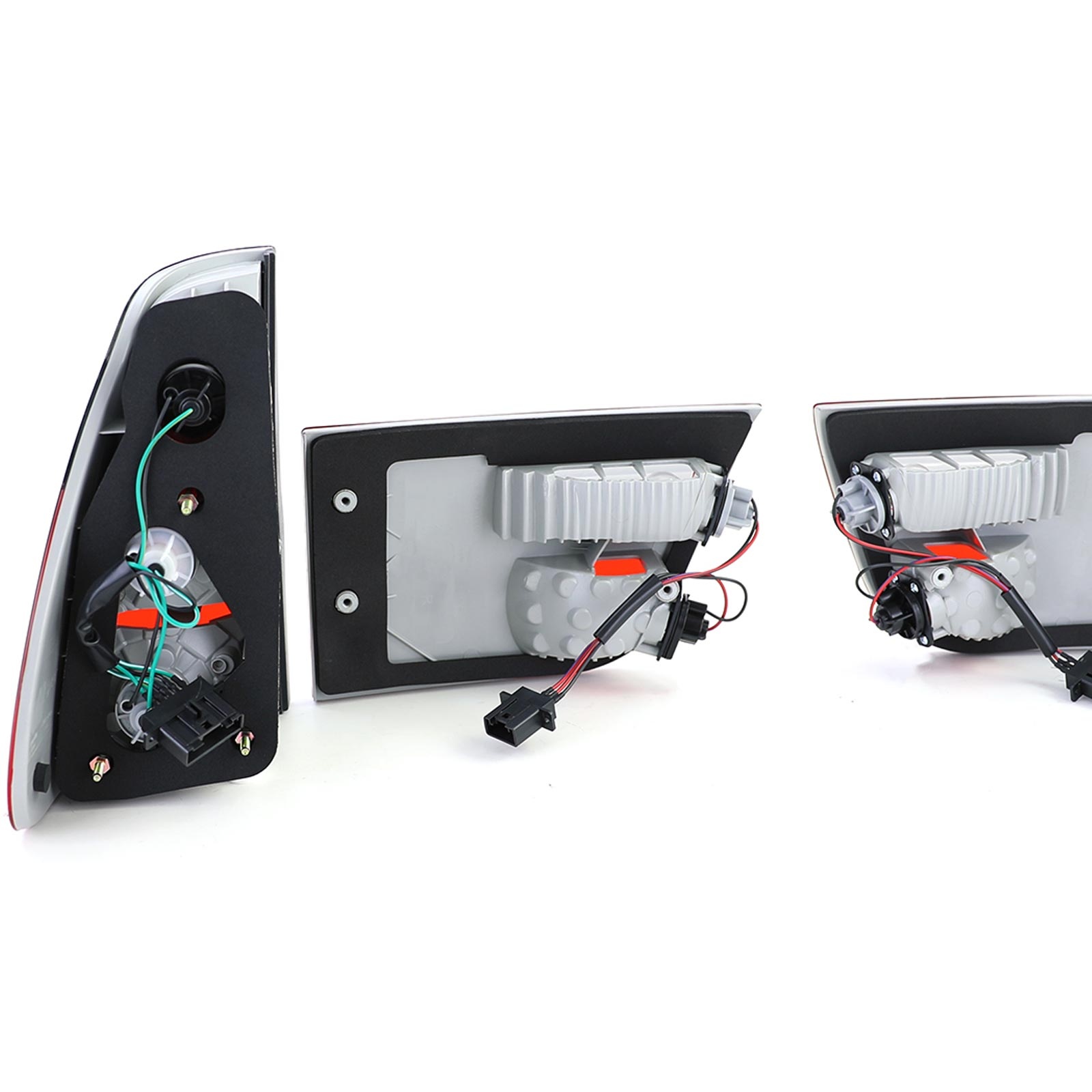 Achterlichten - voor BMW X5 E53 1999-03 - rood/zwart