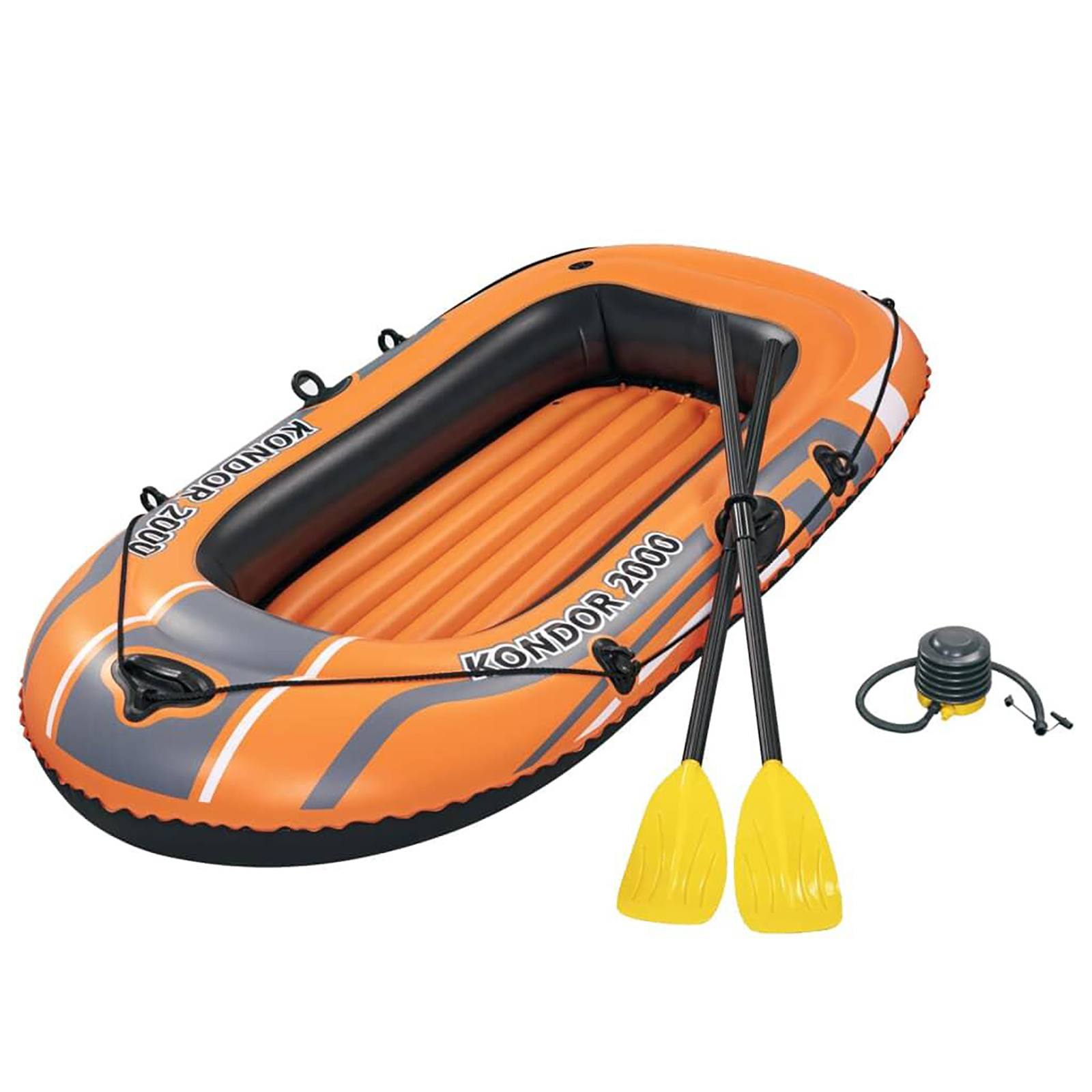 Bestway - opblaasboot set - 188x98x30 cm - 2 persoons - oranje
