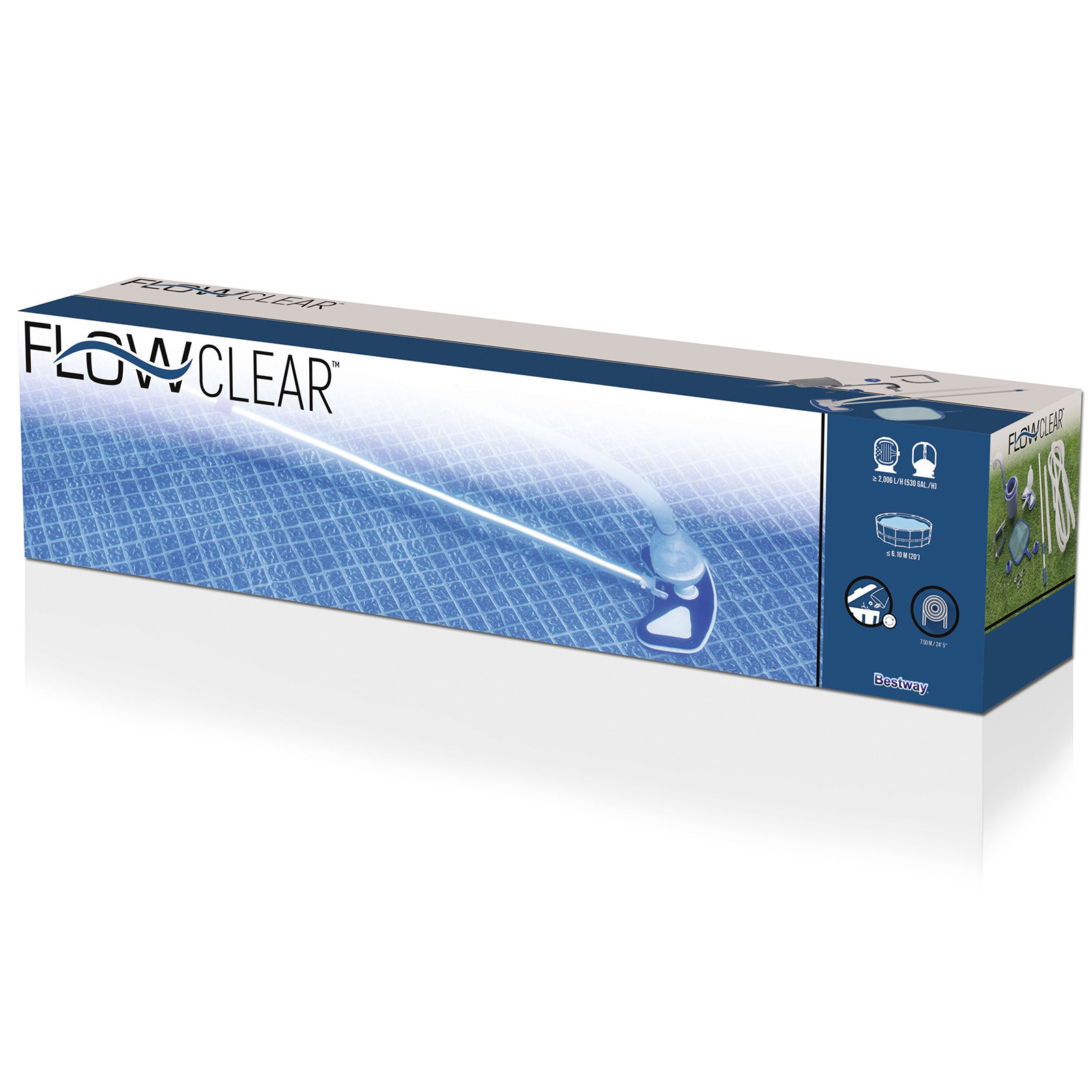Bestway - zwembad schoonmaakset - met stofzuiger en skimmer