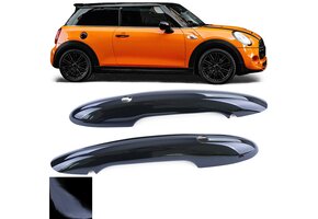 Deurgrepen auto - voor Mini One / Cooper / F55 / F56 / F57 vanaf 2013 - glanzend zwart