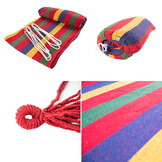 Hangmat met standaard - staal - 2 persoons - tot 220 kg - rood