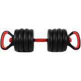 Halterset - Dumbbellset - 40 kg verstelbaar met kettlebell