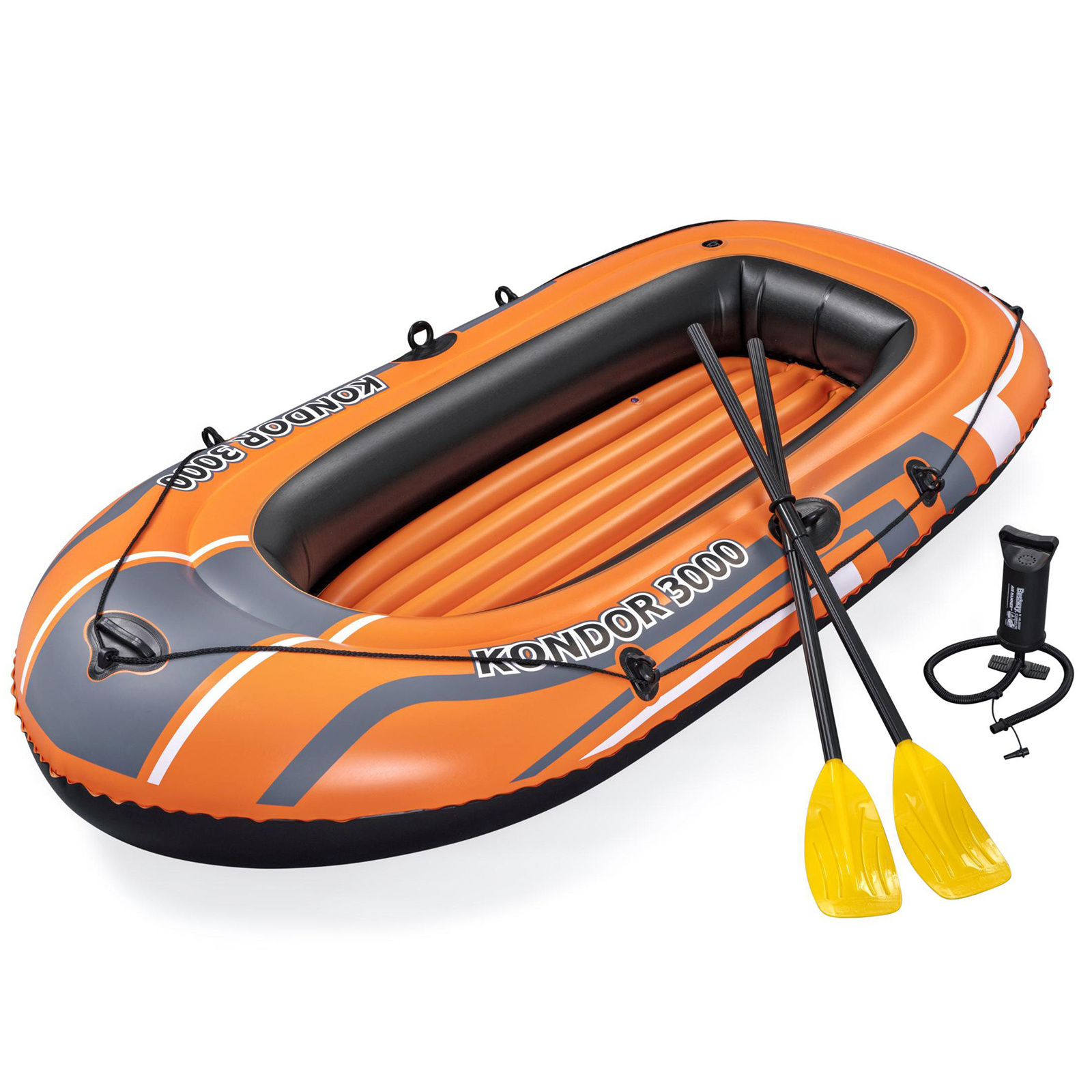 Bestway - opblaasboot - 232x115x36cm - 3 persoons - oranje