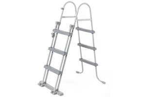 Bestway - zwembadtrap - opklapbaar - 107 cm - grijs