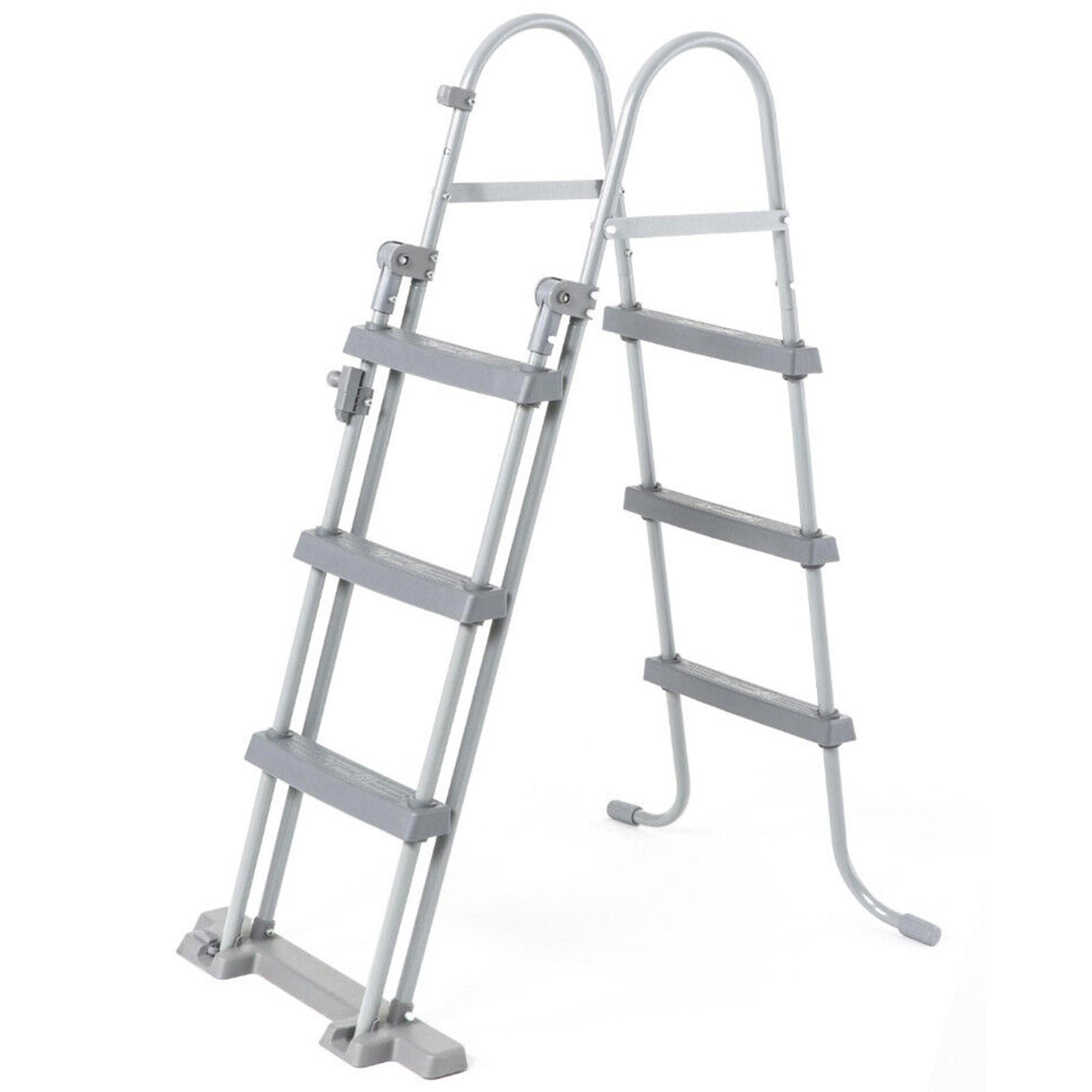 Bestway - zwembadtrap - opklapbaar - 107 cm - grijs