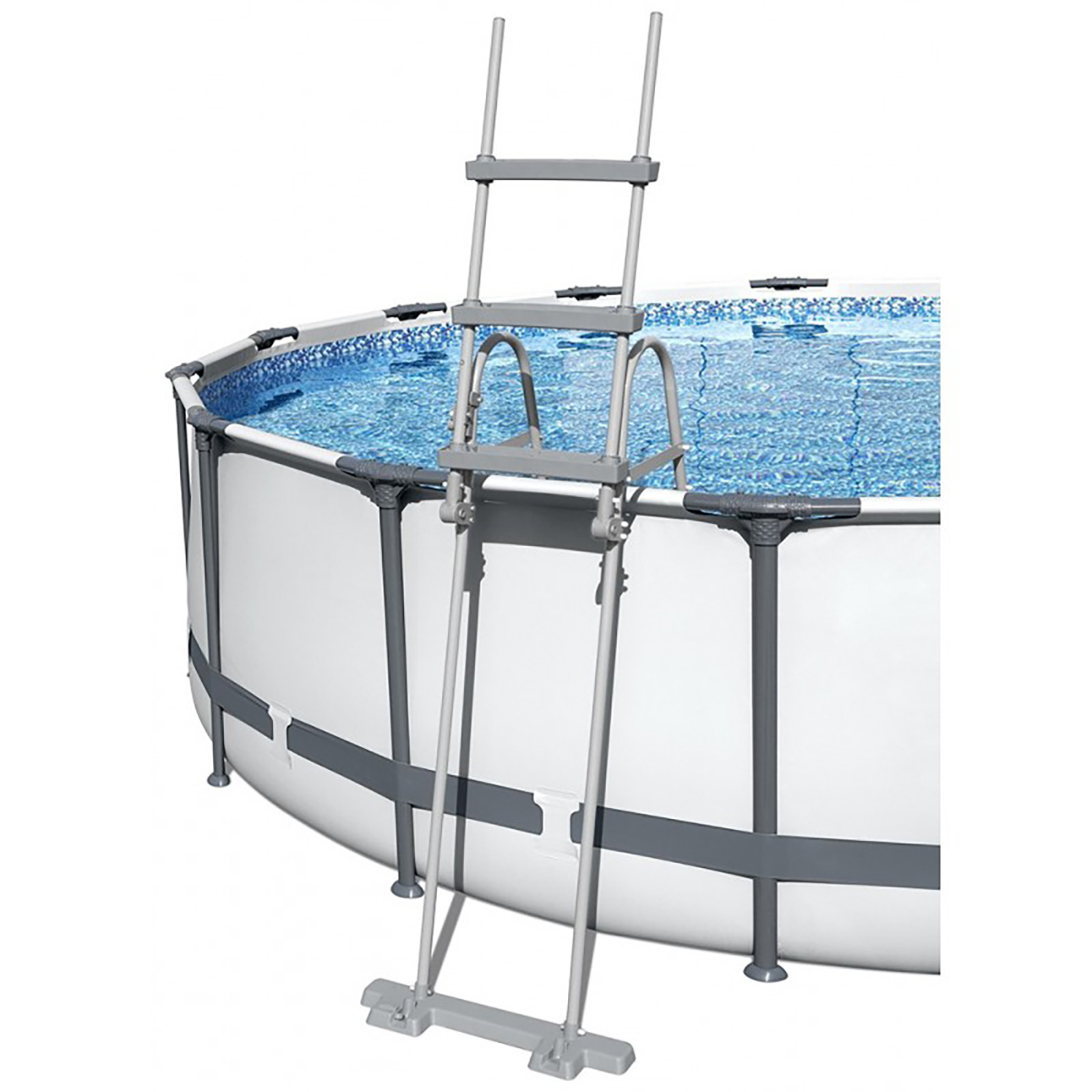 Bestway - zwembadtrap - opklapbaar - 107 cm - grijs