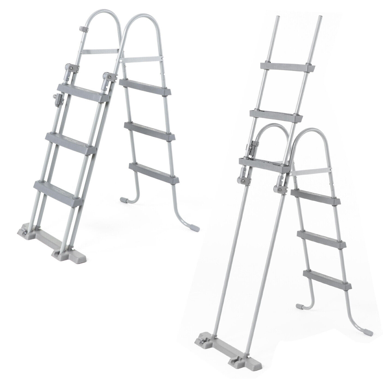 Bestway - zwembadtrap - opklapbaar - 107 cm - grijs