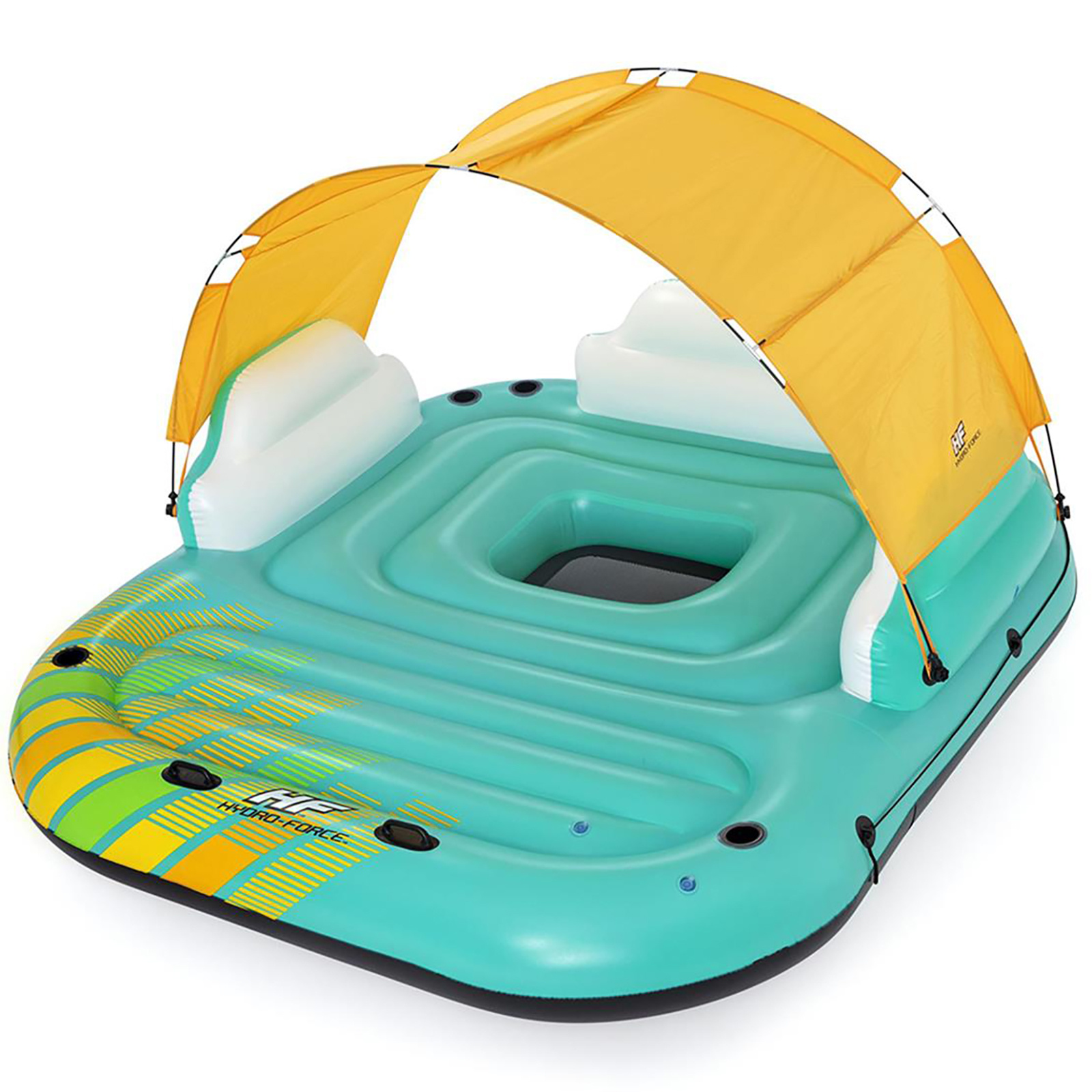 Bestway Sunny Lounge - opblaas eiland - 291x265x83 cm - tot 450 kg