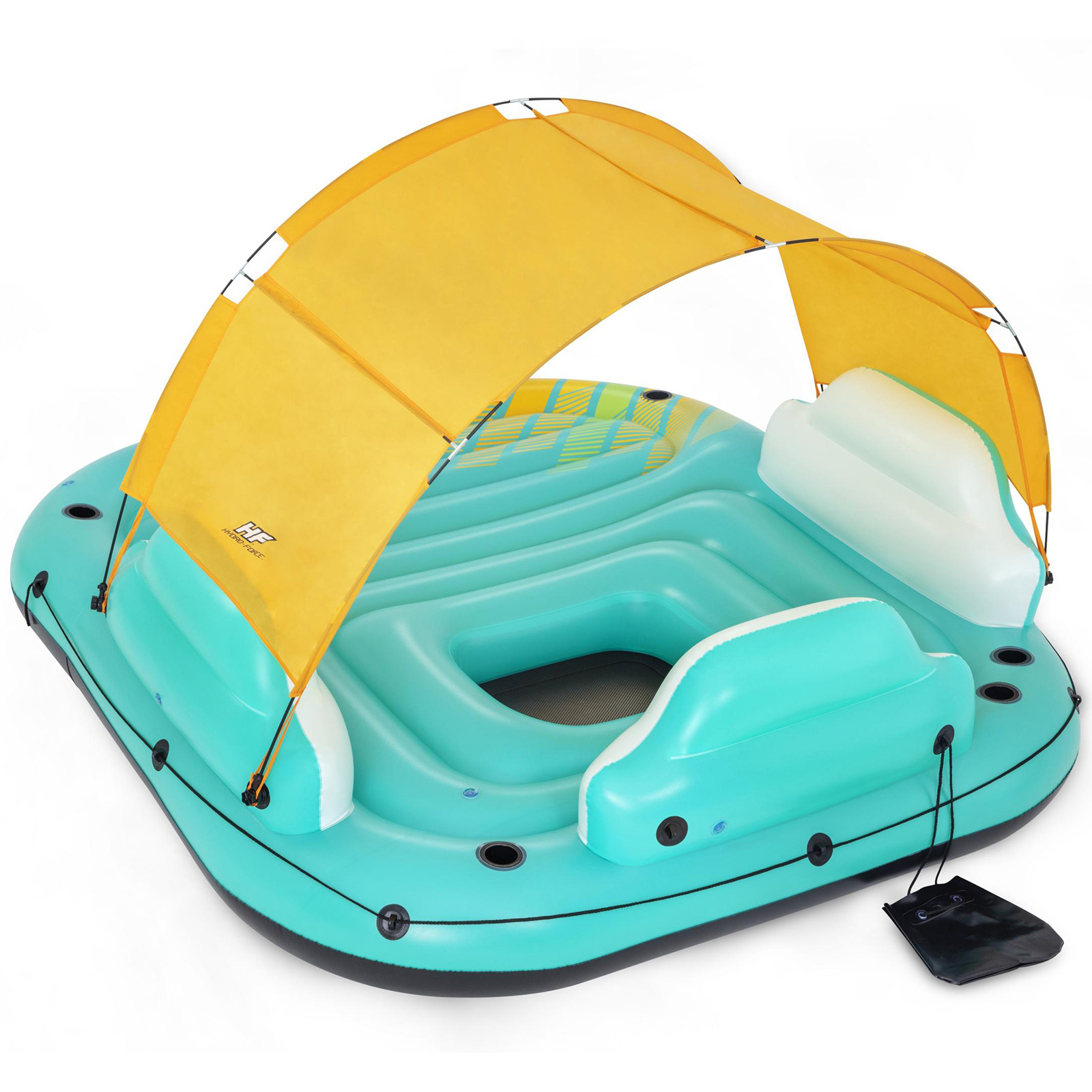 Bestway Sunny Lounge - opblaas eiland - 291x265x83 cm - tot 450 kg
