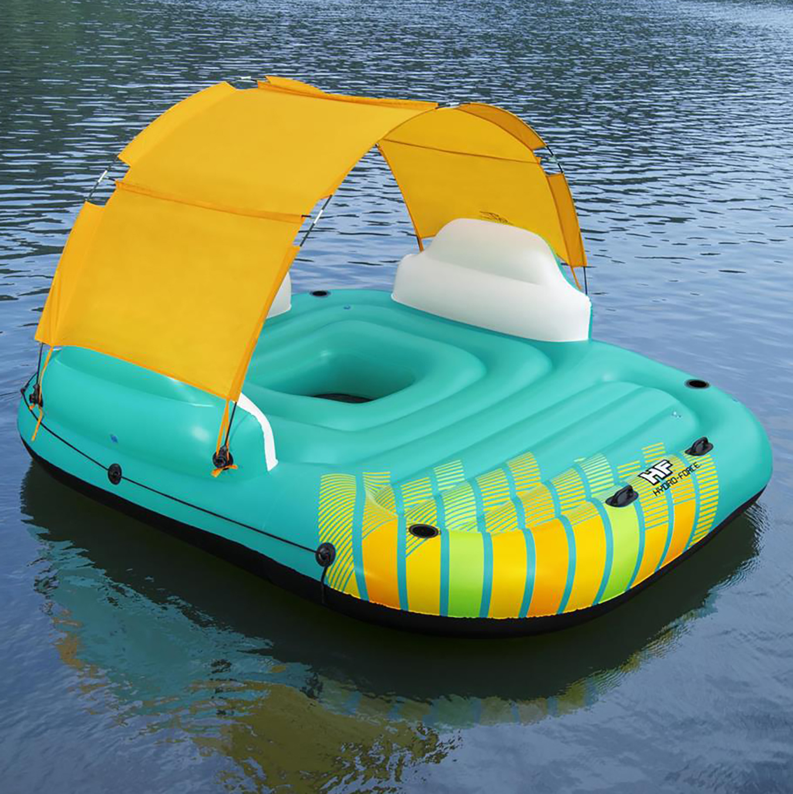 Bestway Sunny Lounge - opblaas eiland - 291x265x83 cm - tot 450 kg