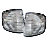 Knipperlichten - geschikt voor Mercedes S-klasse W126 1979-1991 - gerook zwart