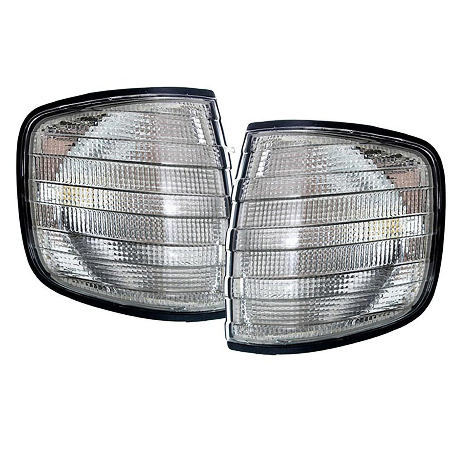 Knipperlichten - voor Mercedes S-klasse W126 1979-1991 - gerook zwart