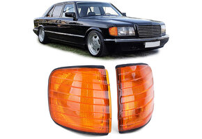 Knipperlichten - voor Mercedes S-klasse W126 1979-1991 - oranje
