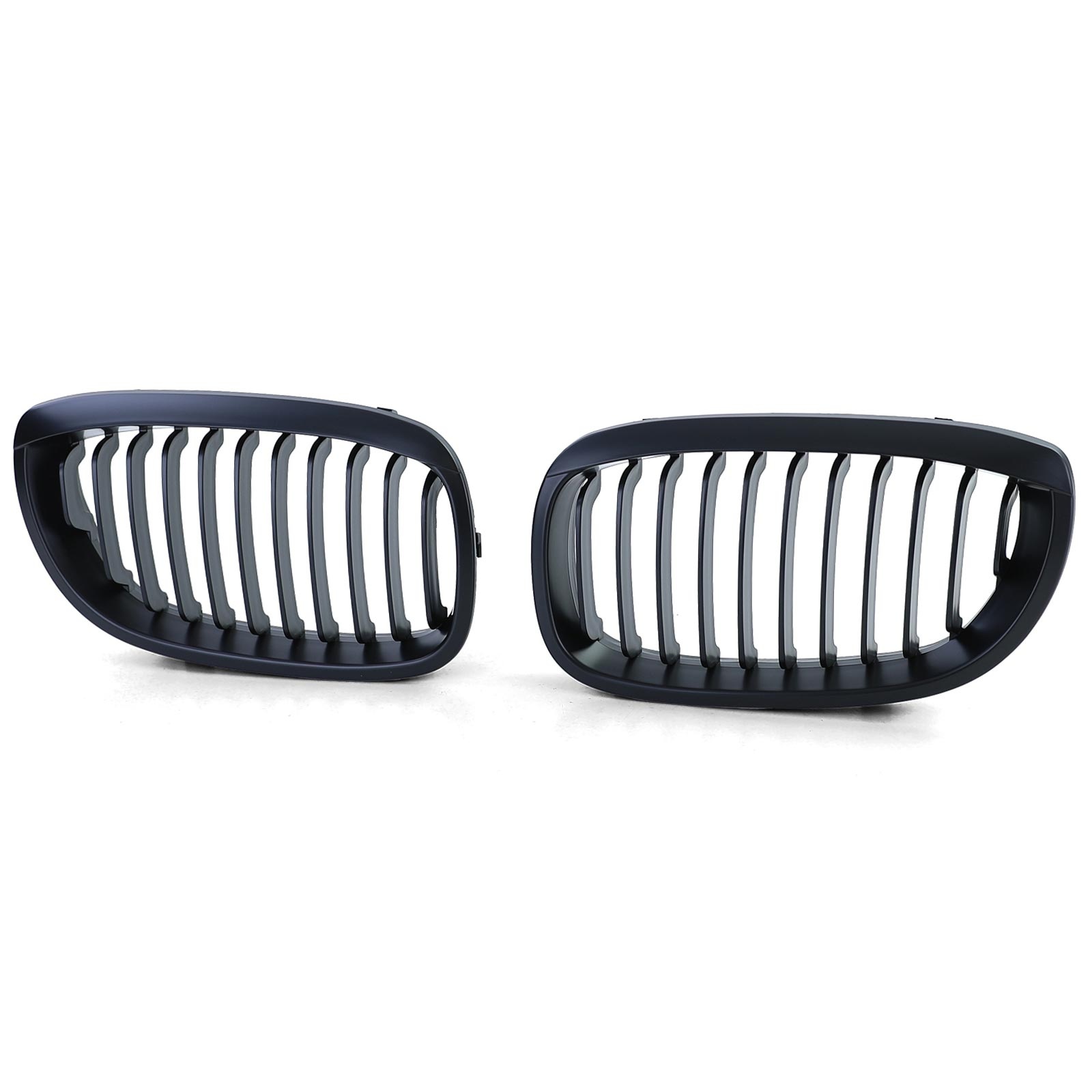 BMW grill - geschikt voor BMW 3 Serie E46 Coupe Cabrio 2003-07 - mat zwart