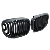 BMW grill - geschikt voor BMW 3 Serie E46 Coupe Cabrio 2003-07 - mat zwart