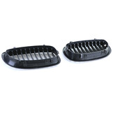 BMW grill - geschikt voor BMW 3 Serie E46 Coupe Cabrio 2003-07 - mat zwart