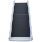 Loopplank hond - 155x40x14 cm - opklapbaar - grijs/zwart