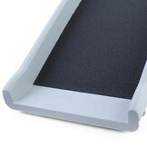Loopplank hond - 155x40x14 cm - opklapbaar - grijs/zwart