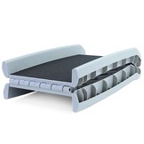 Loopplank hond - 155x40x14 cm - opklapbaar - grijs/zwart