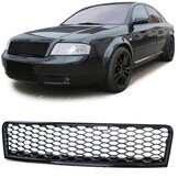 Grill auto geschikt voor Audi A6 4B C5 Sedan / Avant / Facelift 2001-05 - glanzend zwart