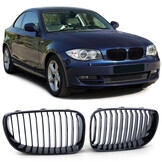 BMW grill - geschikt voor BMW 1 serie E81 E82 E87 E88 2007-12 - glanzend zwart