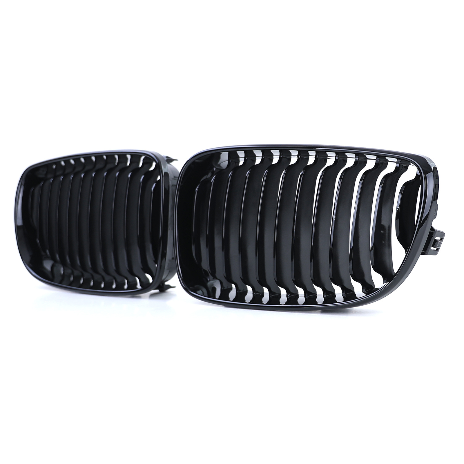 BMW grill - voor BMW 1 serie E81 E82 E87 E88 2007-12 - glanzend zwart