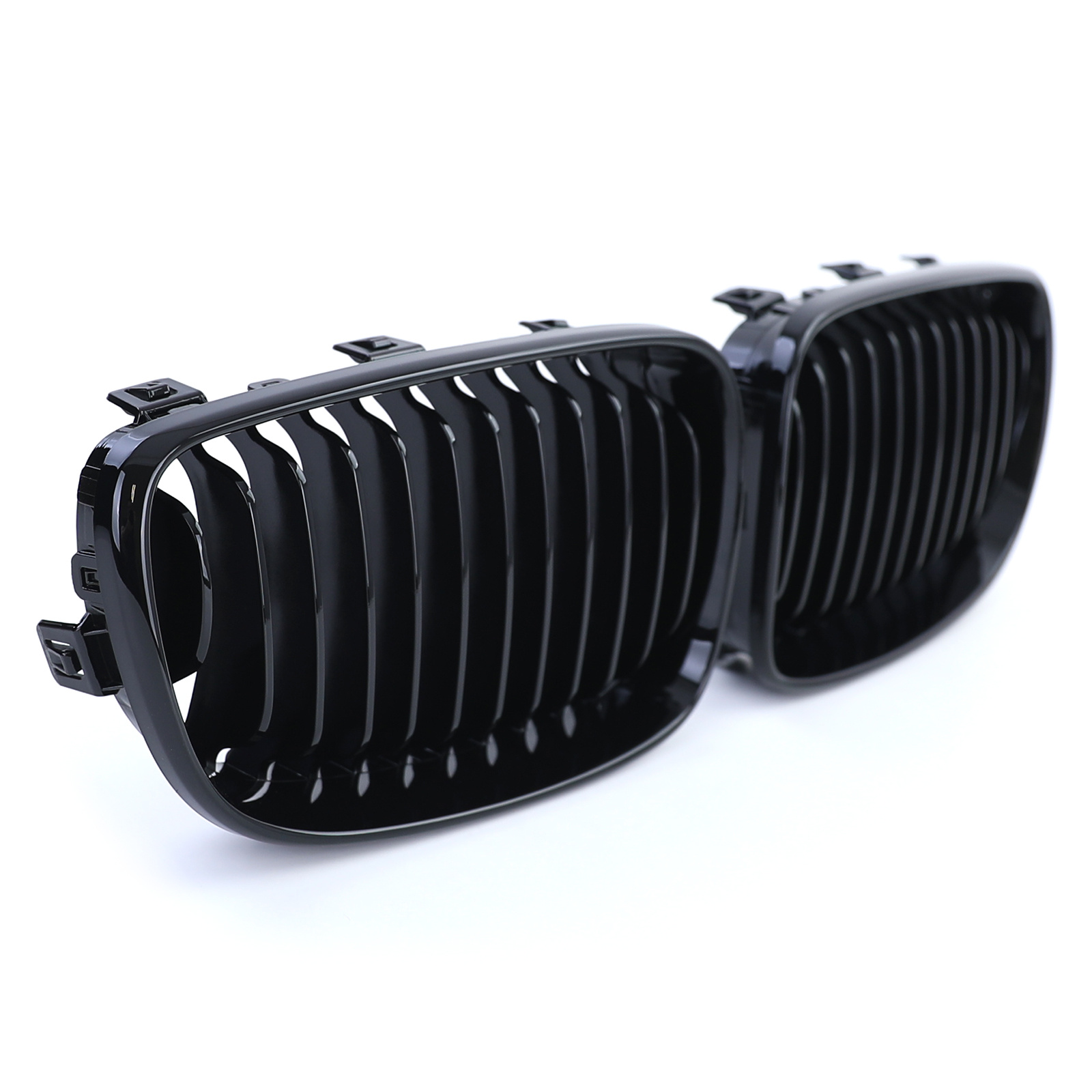 BMW grill - voor BMW 1 serie E81 E82 E87 E88 2007-12 - glanzend zwart