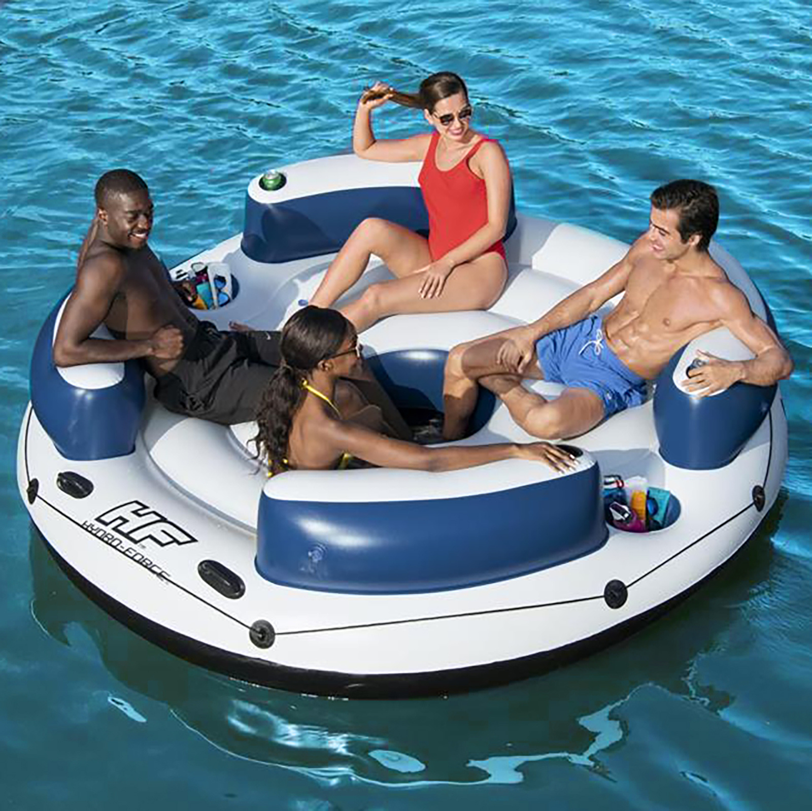 Bestway Lazy Dayz - opblaas eiland - Ø 256 cm - tot 360 kg