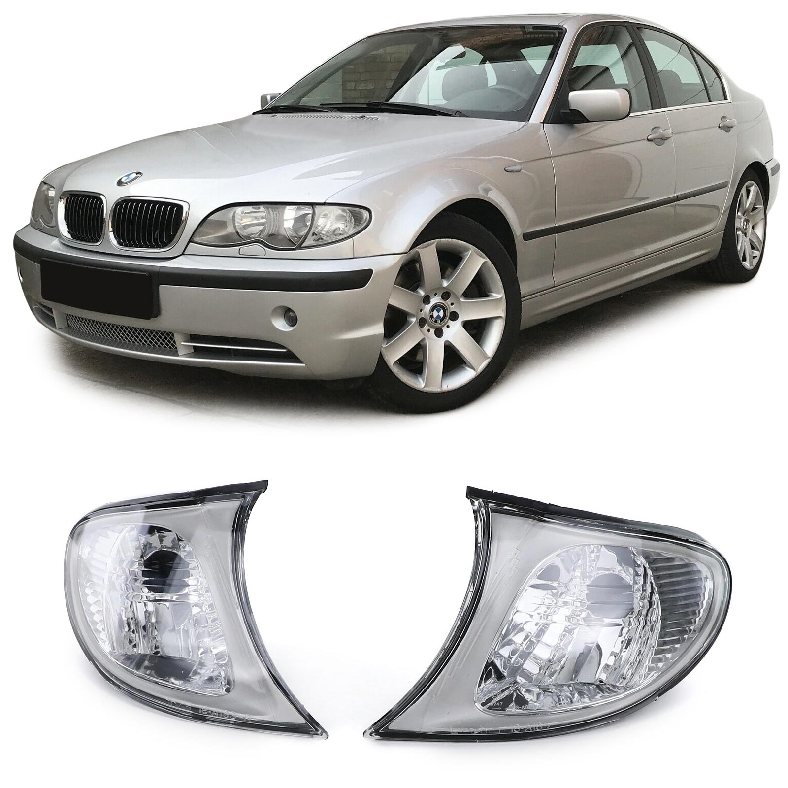 Knipperlichten - voor BMW 3 serie E46 Sedan / Touring 2001-2005 - helder wit